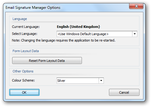 Options Dialog