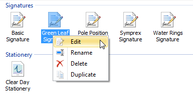 Main Application Window - Context Menu