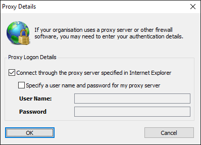 Proxy Dialog