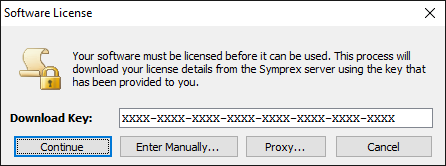 License Dialog