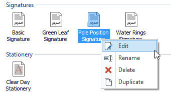 Main Application Window - Context Menu