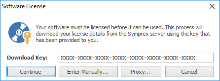 License Dialog