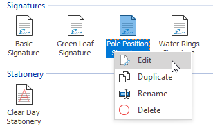 Main Application Window - Context Menu