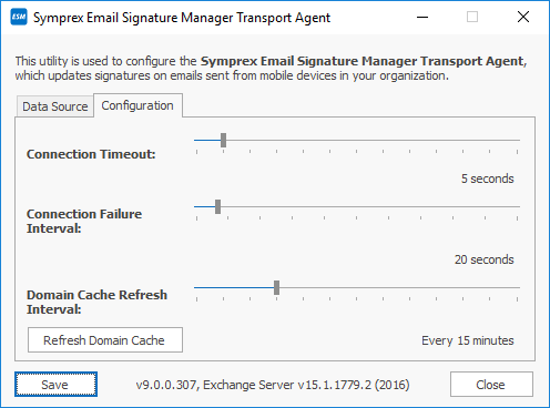 Configuration Utility - Configuration Page