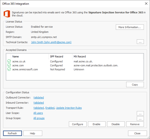 Office 365 Integration