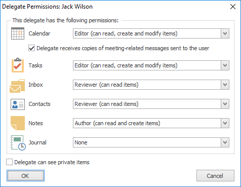 Delegate Permissions