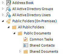 Public Folders in Domain Explorer