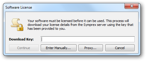 License Dialog