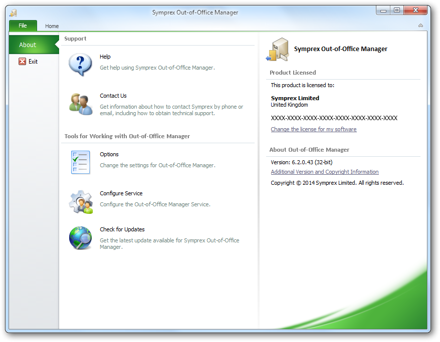 Main Application Window - File Page